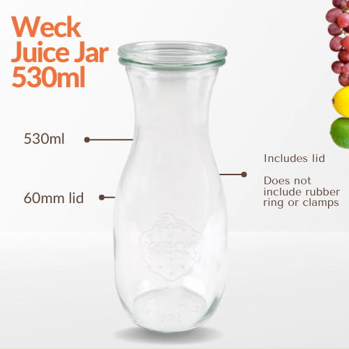 Weck Juice Jar 530ml - jars.ie