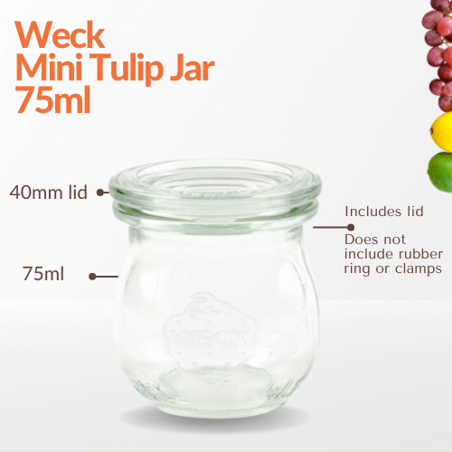 Weck Mini Tulip Jar 75ml - jars.ie