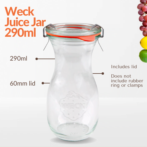Weck Juice Jar 290ml - jars.ie
