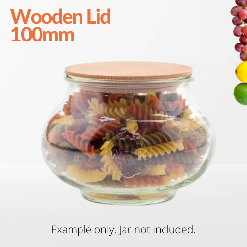 Wooden Lid 100mm - jars.ie