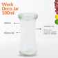 Weck Deco Jar 100ml - jars.ie