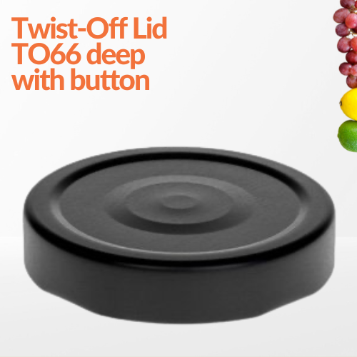 Twist-Off Lid TO66 Deep with button