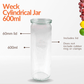 Weck Cylindrical Jar 600ml - jars.ie