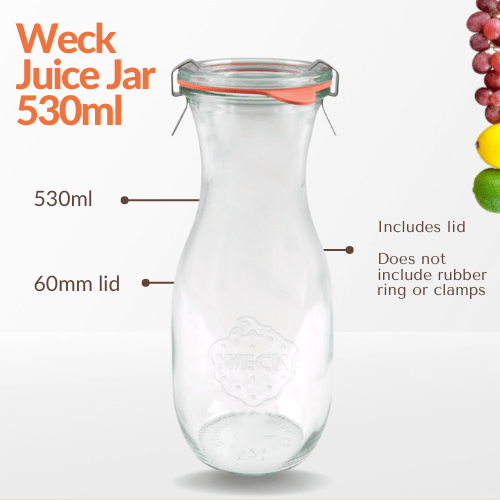 Weck Juice Jar 530ml - jars.ie