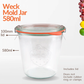 Weck Mold Jar 580ml - jars.ie