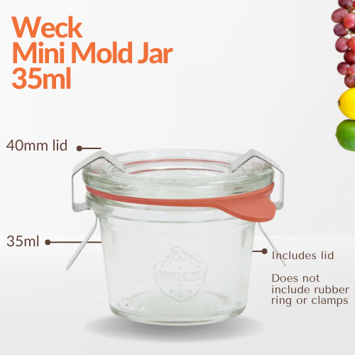 Weck Mini Mold Jar 35ml - jars.ie