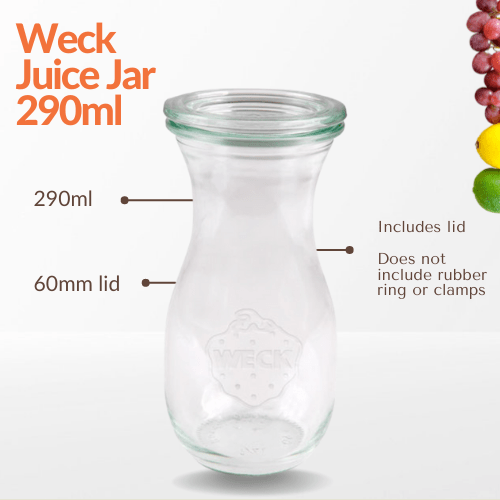 Weck Juice Jar 290ml - jars.ie