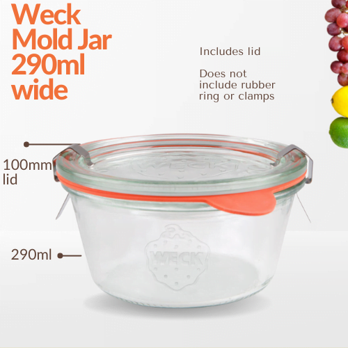 Weck Mold Jar 290ml wide - jars.ie