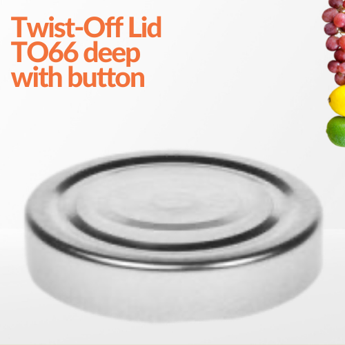Twist-Off Lid TO66 Deep with button